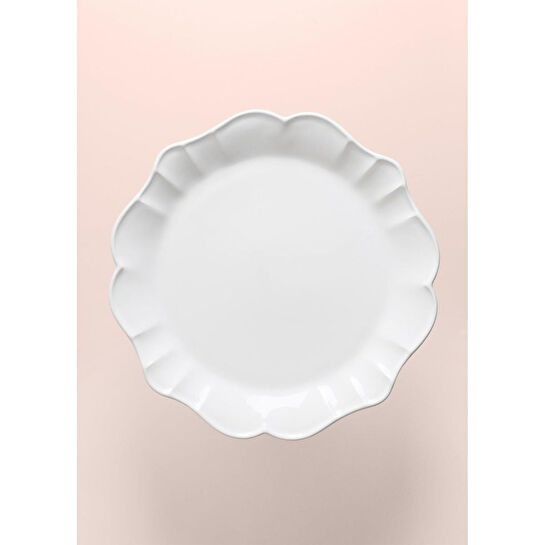 The Mia Grande Pasta Kek Standı Beyaz 32x12 Cm Grd0011