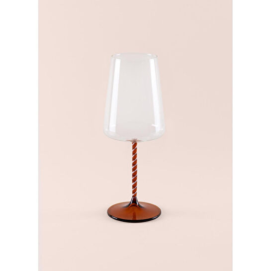 The Mia Edera Şarap Kadehi Amber 500 Ml