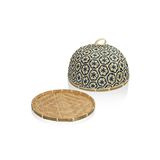 The Mia Bambu Natural Tepsi 36x36x23 Cm