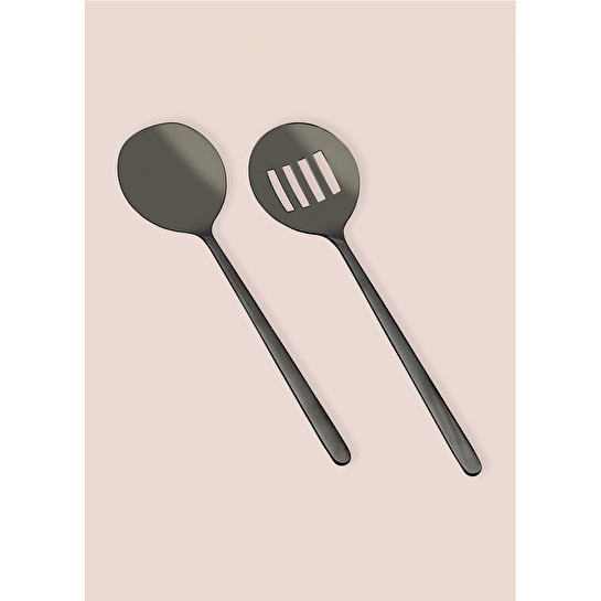 The Mia Giallo Servis Seti Siyah 2 Parça