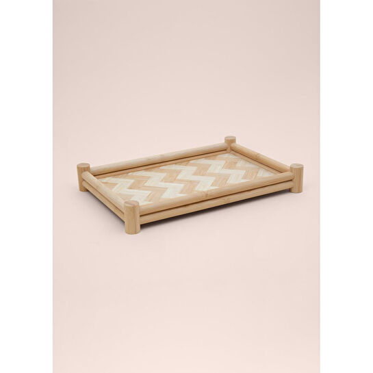 The Mia Wicker Bambu Tepsi 36x25 Cm Tps0072