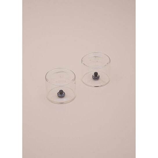 The Mia Yuvarlak Tuzluk Biberlik 2li Set 6x5 Cm