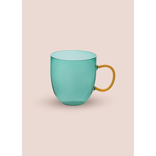 The Mia Borosilikat Cam Kupa Yeşil 450 Ml Brd0134