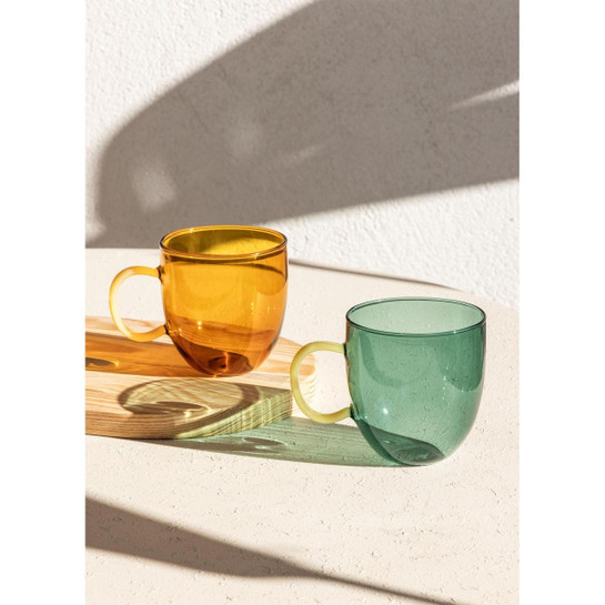 The Mia Borosilikat Cam Kupa Amber 450 Ml Brd0133