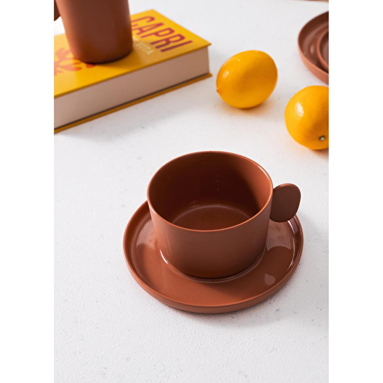 The Mia Cotta Limoges Çay Fincanı Terracota 250 Ml