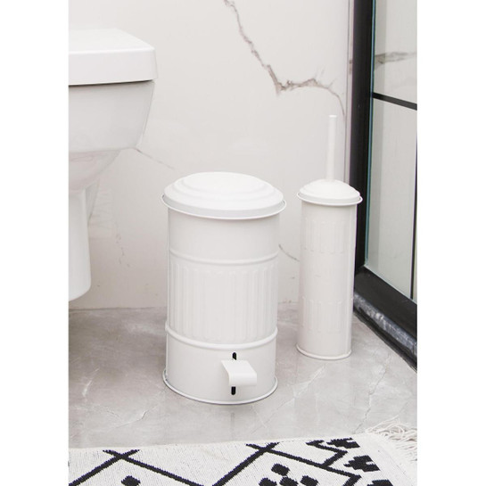 The Mia Çöp Kovası Banyo 5 Lt Beyaz Mgl0009