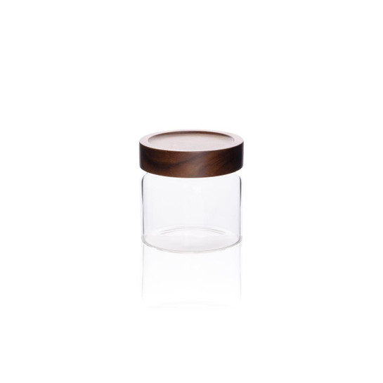 The Mia Akasya Yuvarlak Cam Kavanoz 500 Ml