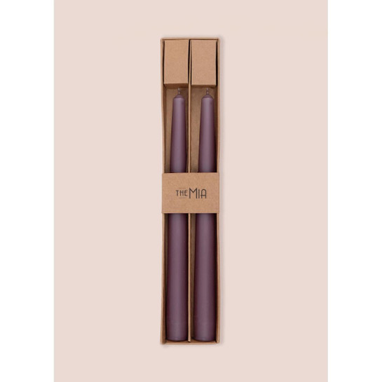 The Mia Iconic Şamdan Mum 2li Set Vizon 26 Cm