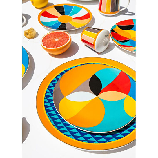 The Mia Shapes Servis Tabağı 6 Kişilik