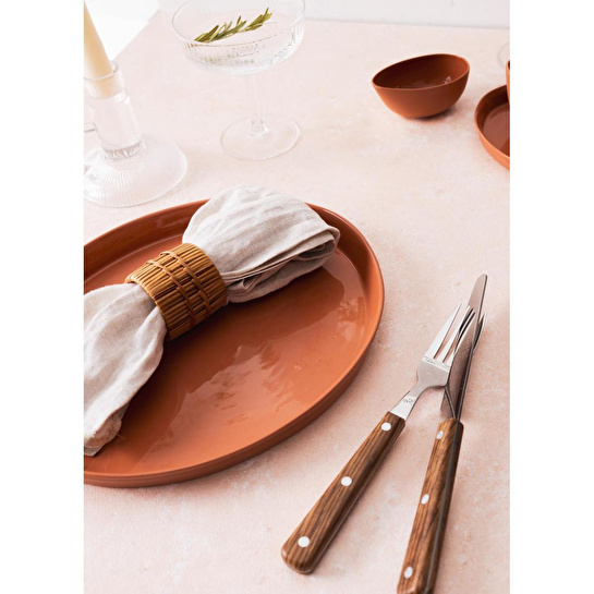 The Mia Cotta Limoges Servis Tabağı Terracota 27 Cm