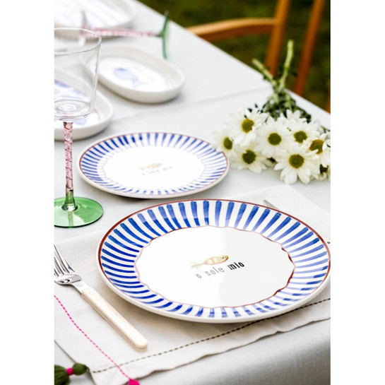 The Mia Fish Servis Tabağı 6lı Set 26 Cm