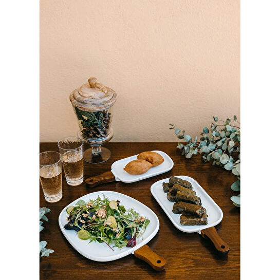 The Mia Woody Porselen Servis 29x12 Cm