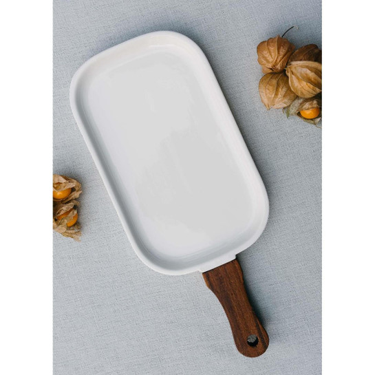The Mia Woody Porselen Servis 35x15 Cm