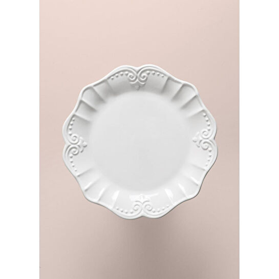 The Mia Grande Pasta Kek Standı Beyaz 22x10 Cm Grd0019