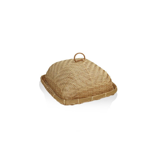 The Mia Bambu Dikdörtgen Tepsi 34x34x19 Cm