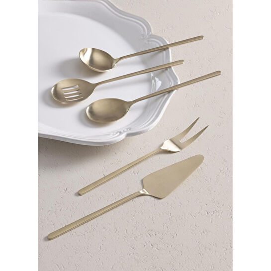 The Mia Giallo Servis Seti Şampanya Gold 5 Parça