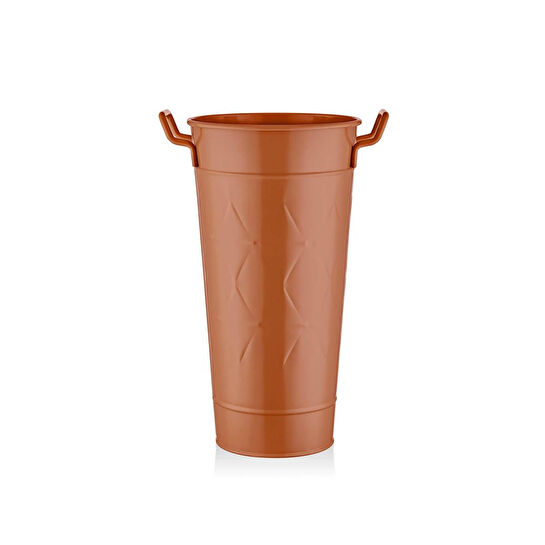 The Mia Prizma Vazo Saksı Terracota 50 Cm