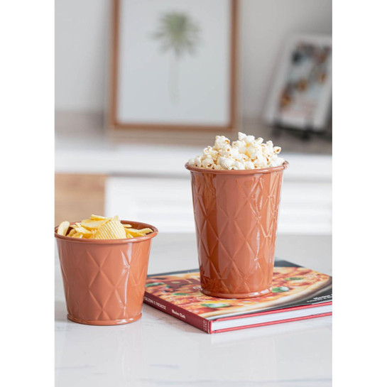 The Mia Prizma Popcorn Kasesi Terracota