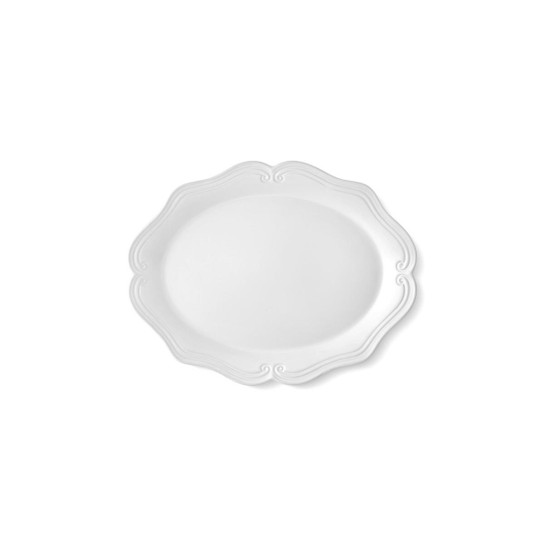 The Mia Grande Servis Tabağı Beyaz 41x32 Cm Grd0008