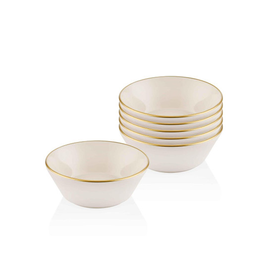 The Mia Basic Kase 6 Lı Set Krem - 15 Cm