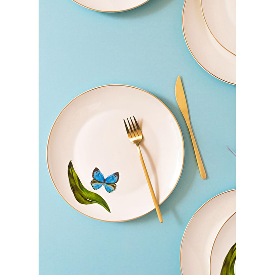 The Mia Folium Servis Tabağı 6 Kişilik