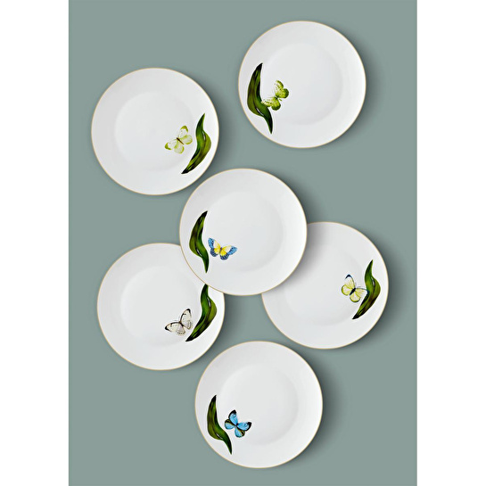 The Mia Folium Servis Tabağı 6 Kişilik