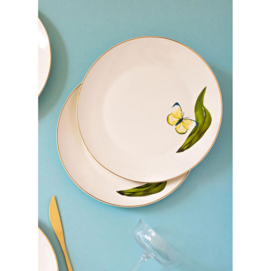 The Mia Folium Servis Tabağı 6 Kişilik