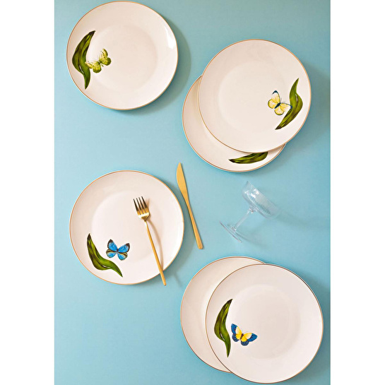 The Mia Folium Servis Tabağı 6 Kişilik