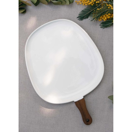 The Mia Woody Porselen Servis 44x30 Cm