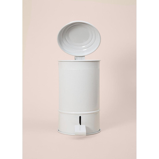 The Mia Stripe Mutfak Ve Banyo Çöp Kovası Beyaz 5 Lt
