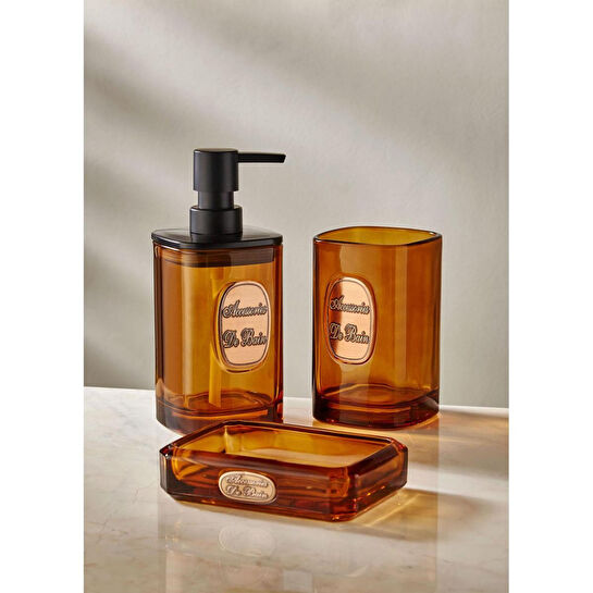 The Mia Globe Banyo Seti 3 Parça Amber 330 Ml