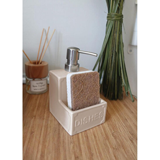 The Mia Dishes Sıvı Sabunluk Bej 350 Ml