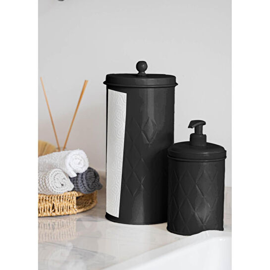 The Mia Prizma Sıvı Sabunluk Siyah 500 Ml