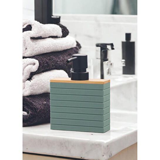 The Mia Stripe Sıvı Sabunluk Yeşil