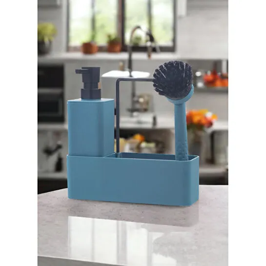 The Mia Plain Sıvı Sabunluk Seti Mavi