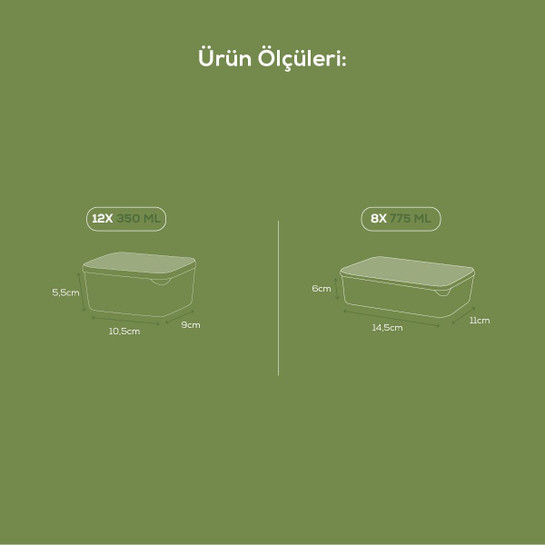 Vienev 20'li Buzdolabı Düzenleyici Organizer Mikrodalgaya Uygun Difriz Saklama Kabı Gri