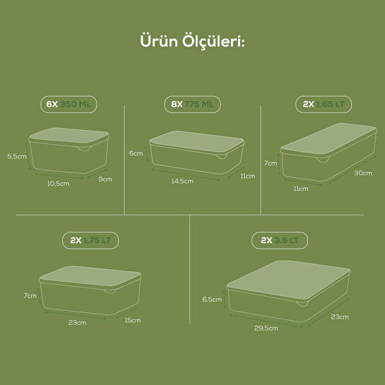 Vienev 20'li Buzdolabı Düzenleyici Organizer Mikrodalgaya Uygun Difriz Saklama Kabı Gri