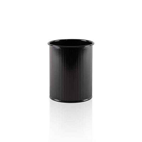 The Mia Stripe Tezgah Üstü Kaşıklık Siyah 13x11 Cm