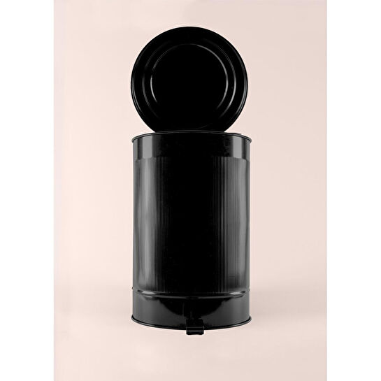 The Mia Stripe Mutfak Çöp Kovası Siyah 37 Lt