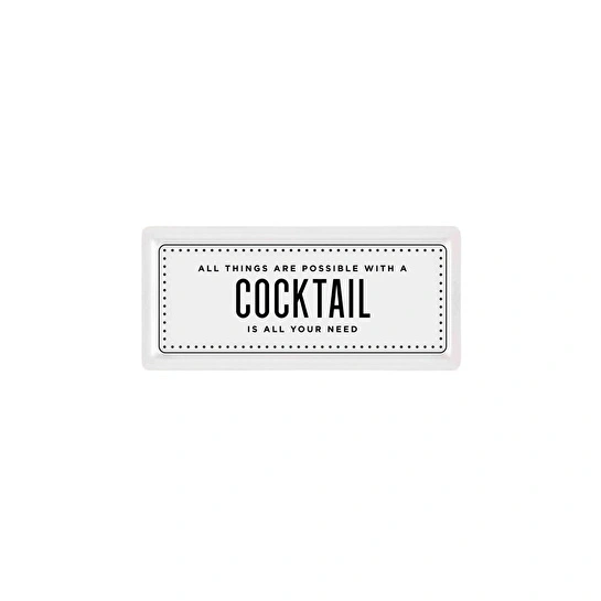 The Mia Dikdörtgen Servis Cocktail - 35 X 16 Cm
