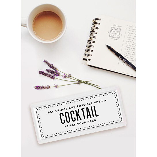 The Mia Dikdörtgen Servis Cocktail - 35 X 16 Cm