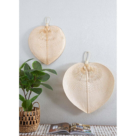 The Mia Dekoratif Bambu Duvar Dekoru 2x29x39 Cm