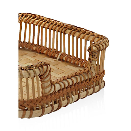 The Mia Bambu Peçetelik Natural 18x4x6 Cm