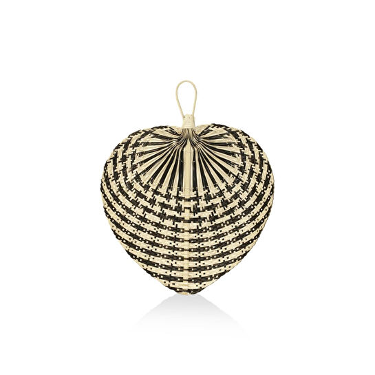 The Mia Dekoratif Bambu Duvar Dekoru Siyah 3x48x58 Cm