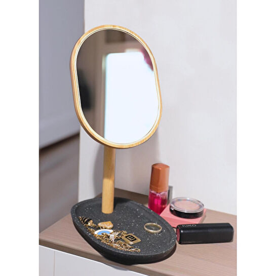 The Mia Akasya Makyaj Aynası 17x11x24 Cm