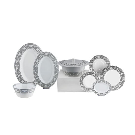 Royal Canterbury Riverie Metallic 60 Parca Yemek Takımı