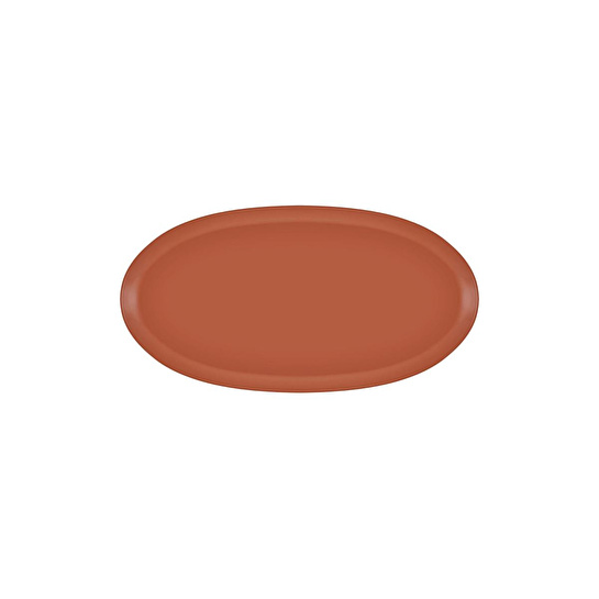 The Mia Cotta Limoges Oval Servis Terracota 43x22 Cm