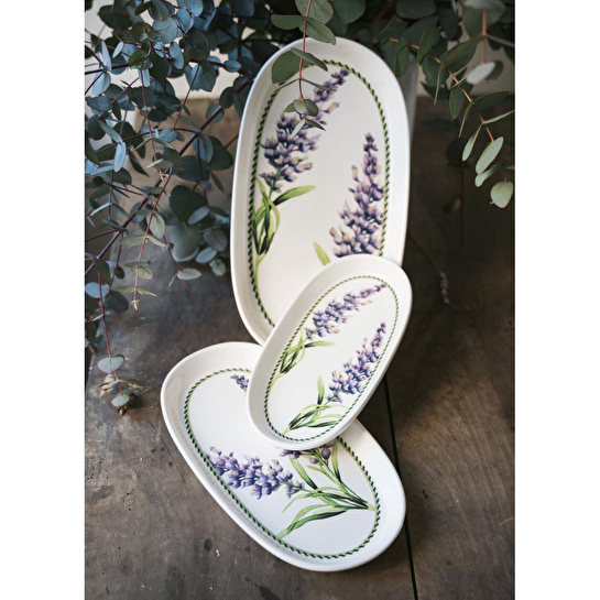 The Mia Provence Lavanta Oval Servis 2li 21 Cm