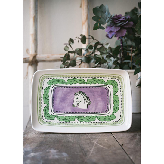 The Mia Provence Lavanta Dikdörtgen Servis 34x25 Cm Prc015