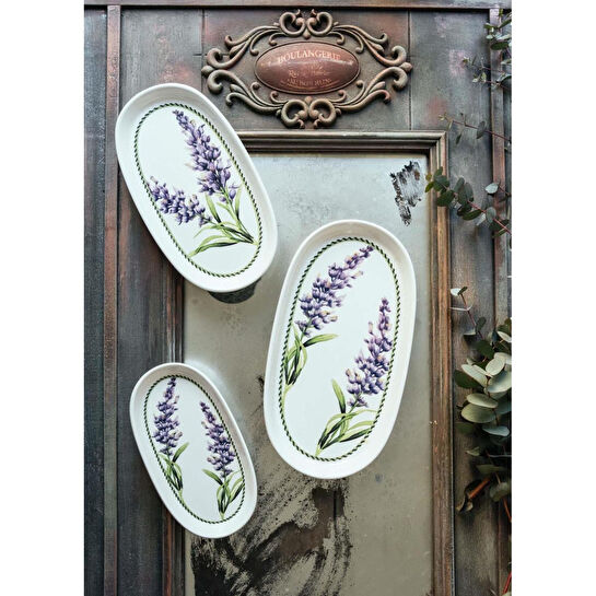 The Mia Provence Lavanta Oval Servis 2li 29 Cm